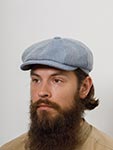 Кепка STETSON арт. 6843802 HATTERAS LINENCOTTON TWILL (голубой)